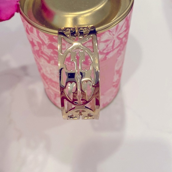 TORY BURCH STATEMENT LOGO CUFF BRACELET - Picture 1 of 6